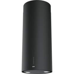 Hotte design TUBE PLUS 370 mm noir mat, classe A, débit max 570 m3/h/int 700 m3/h, niveau sonore mini 48 dB (A)/maxi 65 dB(A) / 