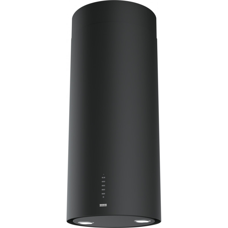 Hotte design TUBE PLUS 370 mm noir mat, classe A, débit max 570 m3/h/int 700 m3/h, niveau sonore mini 48 dB (A)/maxi 65 dB(A) / 