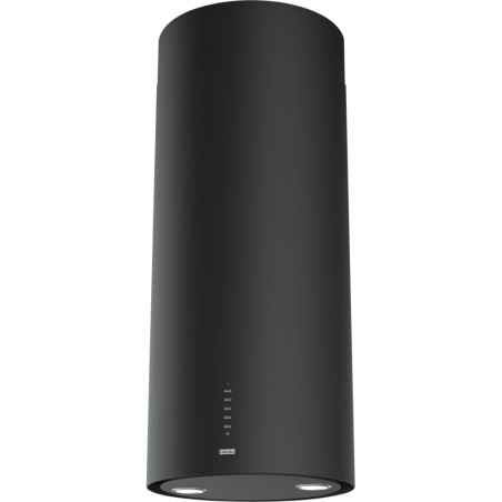 Hotte design TUBE PLUS 370 mm noir mat, classe A, débit max 570 m3/h/int 700 m3/h, niveau sonore mini 48 dB (A)/maxi 65 dB(A) / 