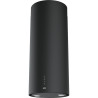 Hotte design TUBE PLUS 370 mm noir mat, classe A, débit max 570 m3/h/int 700 m3/h, niveau sonore mini 48 dB (A)/maxi 65 dB(A) / 