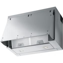 Hotte escamotable FFI 622 600 mm inox, classe C, débit max 580 m3/h, niveau sonore mini 46 dB (A)/maxi 62 dB(A), commandes curse