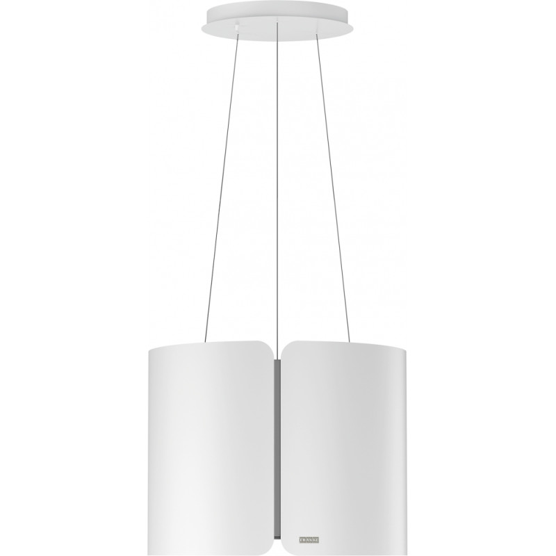 Hotte îlot SMART 420 mm blanc - recyclage uniquement - débit max 580 m3/h / int 740 m3/h - niveau sonore mini 53 dB(A)/ maxi 66 