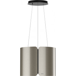 Hotte îlot SMART 420 mm inox - recyclage uniquement - débit max 580 m3/h / int 740 m3/h - niveau sonore mini 53 dB(A)/ maxi 66 d