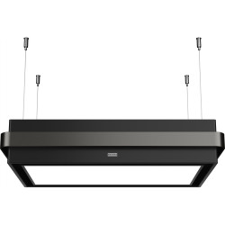 Hotte Masterpiece suspendue 800 mm noir mat et anthracite, version recyclage, débit 600 m3/h/int, commandes électroniques, 3 vit