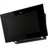 Hotte verticale inclinée MARIS PRO 900 mm verre noir panneau noir mat, classe A+, débit max 450 m3/h/int 790 m3/h, niveau sonore