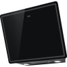 Hotte verticale inclinée SMART 2.0 600 mm verre noir, classe C, débit max 600 m3/h, niveau sonore mini 45 dB (A)/maxi 63 dB(A), 