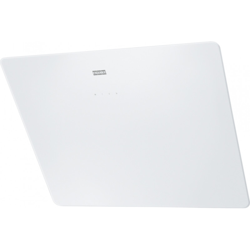 Hotte verticale inclinée SMART 600 mm verre blanc, classe A+,débit max 470 m3/h/int 800 m3/h, niveau sonore mini 48 dB (A)/maxi 