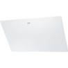 Hotte verticale inclinée SMART 800 mm verre blanc, classe A+,débit max 470 m3/h/int 800 m3/h, niveau sonore mini 48 dB (A)/maxi 