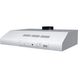 Hotte visière FTT 632 - 600 mm blanc, classe D, débit max 305 m3/h, niveau sonore mini 58 dB (A)/maxi 72 dB(A), commandes curseu