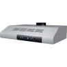 Hotte visière FTT 6322 600 mm inox, classe D, débit max 380 m3/h, niveau sonore mini 55 dB (A)/maxi 70 dB(A), commandes curseurs