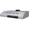Hotte visière FTT 9322 900 mm inox, classe D, débit max 380 m3/h, niveau sonore mini 55 dB (A)/maxi 70 dB(A), commandes curseurs