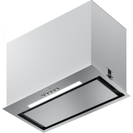 Groupe aspirant BOX PLUS 520 mm inox, classe B, débit max 540 m3/h/int 620 m3/h, niveau sonore mini 47 dB (A)/maxi 64 dB(A), com