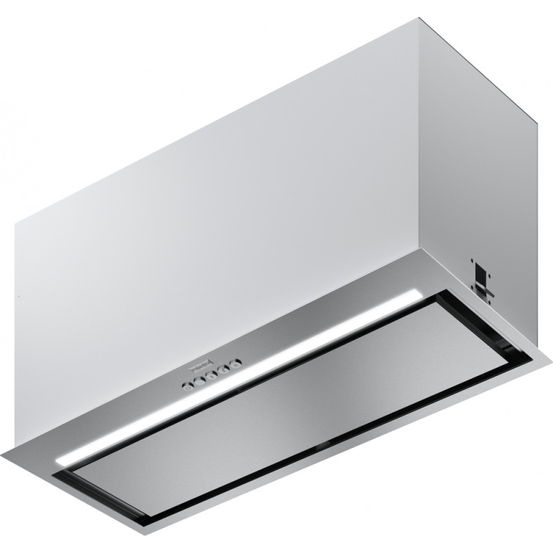 Groupe aspirant BOX PLUS 700 mm inox, classe B, débit max 570m3/h/int 670m3/h, niveau sonore mini 47 dB (A)/maxi 63 dB(A), comma