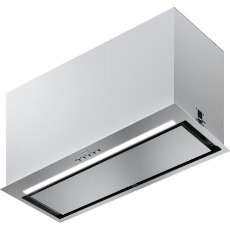 Groupe aspirant BOX PLUS 700 mm inox, classe B, débit max 570m3/h/int 670m3/h, niveau sonore mini 47 dB (A)/maxi 63 dB(A), comma