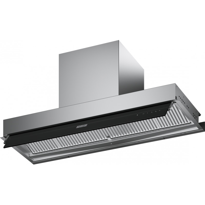 Groupe intégré MYTHOS DRIP-FREE 900 mm inox, connectivité avec tables induction K Link, classe A+, débit max 580 m3/h/int 710 m3