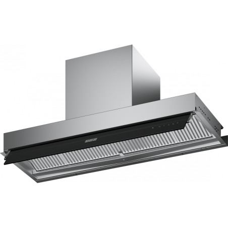 Groupe intégré MYTHOS DRIP-FREE 900 mm inox, connectivité avec tables induction K Link, classe A+, débit max 580 m3/h/int 710 m3