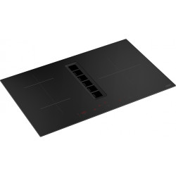 Table aspirante MARIS 2GETHER 3 Zones - 830 mm verre noir, version recyclage : classe énergétique A+, débit int 680 m3/h / max 3