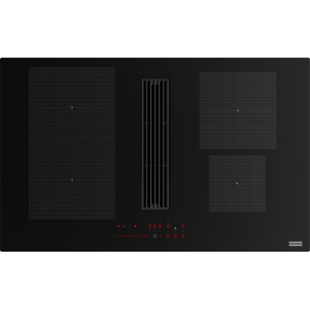 Table aspirante MARIS 2GETHER 830 mm verre noir, version recyclage : classe énergétique A+, débit int 600 m3/h / max 450 m3/h, n