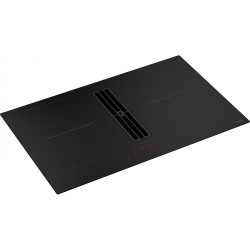 Table aspirante MARIS 2GETHER BLACK MIDNIGHT 830 mm verre noir MAT, version évacuation : classe énergétique A+, débit int 720 m3
