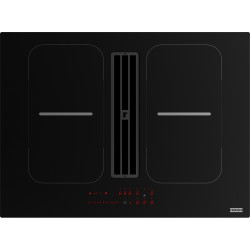 Table aspirante SMART 2GETHER 700 mm verre noir, version évacuation : classe énergétique A+, débit int 630 m3/h / max 500 m3/h, 