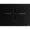 Table aspirante SMART 2GETHER 700 mm verre noir, version recyclage : classe énergétique A+, débit int 630 m3/h / max 500 m3/h, n