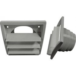 clapet antirefoulement pour hotte, diamètre 150mm, facade à ventelles