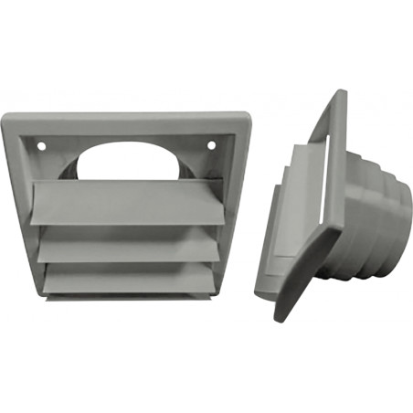 clapet antirefoulement pour hotte, diamètre 150mm, facade à ventelles