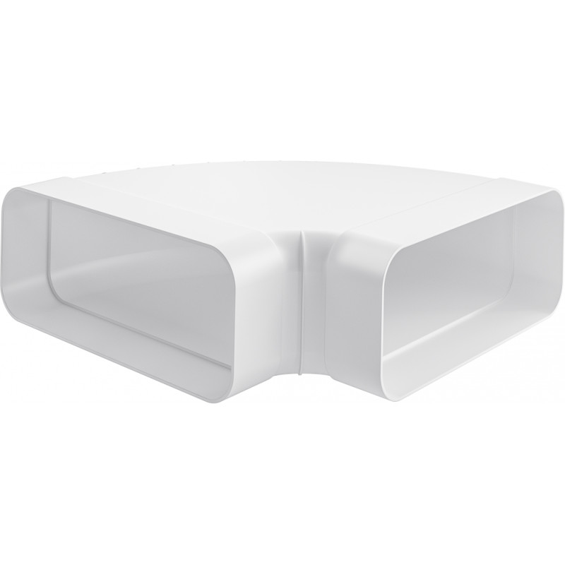 COUDE HONRIZONTAL F-RBV 150 90° BLANC POUR TABLES ASPIRANTES diam 150 mm / Long 286 mm Larg 226 mm
