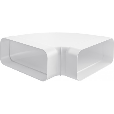 COUDE HONRIZONTAL F-RBV 150 90° BLANC POUR TABLES ASPIRANTES diam 150 mm / Long 286 mm Larg 226 mm