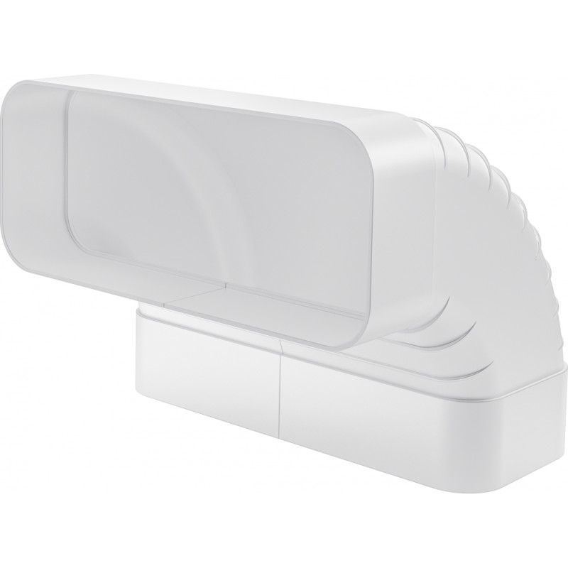 COUDE VERTICAL F-RBV 150 VERTICAL 90° BLANC POUR TABLES ASPIRANTES diam 150 mm / Long 173,5 mm Larg 228 mm