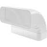 COUDE VERTICAL F-RBV 150 VERTICAL 90° BLANC POUR TABLES ASPIRANTES diam 150 mm / Long 173,5 mm Larg 228 mm