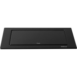 Prise électrique EvoLine BackFlip, couleur Noir mat , pour plan de travail en acier inoxydable , avec 2 prises CEE7/5 (E) et 1 x