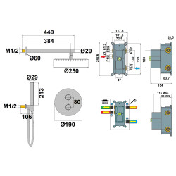 Formule de douche encastrée COX / ORTENCE