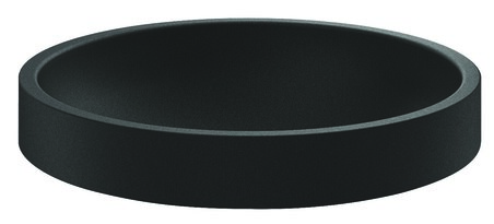 Vasque RAVA - trou robinet sans trop plein Inox noir mat