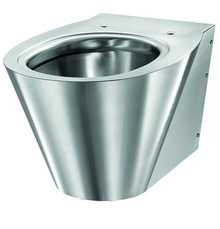 WC BCN S suspendu alimentation horiz Inox 304