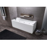 Baignoire balnéo CALOS 2 170 x 70 cm whirlpool + désinfection pupitre électronique C2317070PE