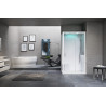 Cabine de douche EON 2P 120 x 80 cm DR mitigeur mécanique (receveur haut) + coiffe