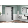 Cabine de douche GLAX 2.0 1 2P + 2F (B.4,5) 120 x 80 cm mitigeur thermostatique coiffe G212PF120TFL