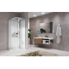 Cabine hydromassante GLAX 2.0 2 R (B.11,5) 100 x 100 cm verre transparent mitigeur G22R109M5