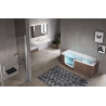Baignoire balnéo IRIS 170 x 80 cm droite WHI + IRI317080TCD