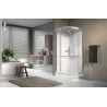 Cabine de douche MEDIA 2.0 R 90 x 90 cm mitigeur mitigeur mécanique verre transparent