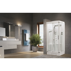 Cabine hydromassante NEW HOLIDAY 07 2P 100 droite hydromassage VER + CER + rotop NNH2P100DT19