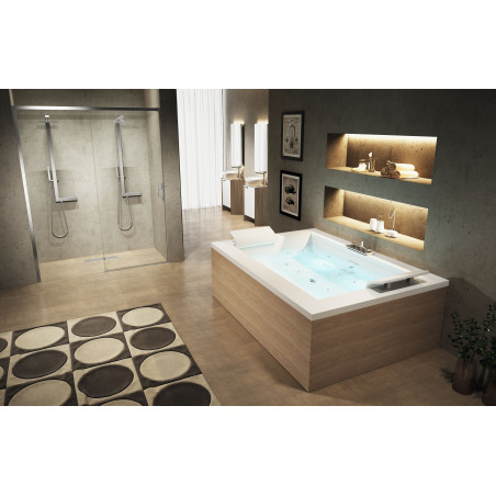 Baignoire balnéo SENSE 190 x 140 cm