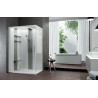 Cabine hydromassante SKILL 2P 140 x 80 cm droite mitigeur ter. + hydromassage + hammam SKI2P140DT5
