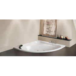 Baignoire balnéo STILE C whirlpool + + éclairage + remplissage blanc