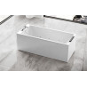 Baignoire balnéo STILE 180 x 80 cm whirlpool + dis. + éclairage blanc