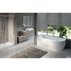 Baignoire balnéo VENUS 170 x 70 cm droite whirlpool + désinfection écran vidage autom VEN317070PFD
