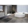 Baignoire balnéo VOGUE 150 x 85 cm gauche whirlpool + AIR + désinfection écran vidage VOG415085PCS