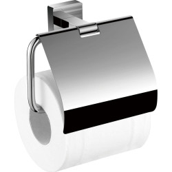 Distributeur papier WC avec capot CUBIC L139 x P65 x H109 mm, en laiton chromé