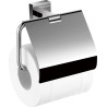 Distributeur papier WC avec capot CUBIC L139 x P65 x H109 mm, en laiton chromé